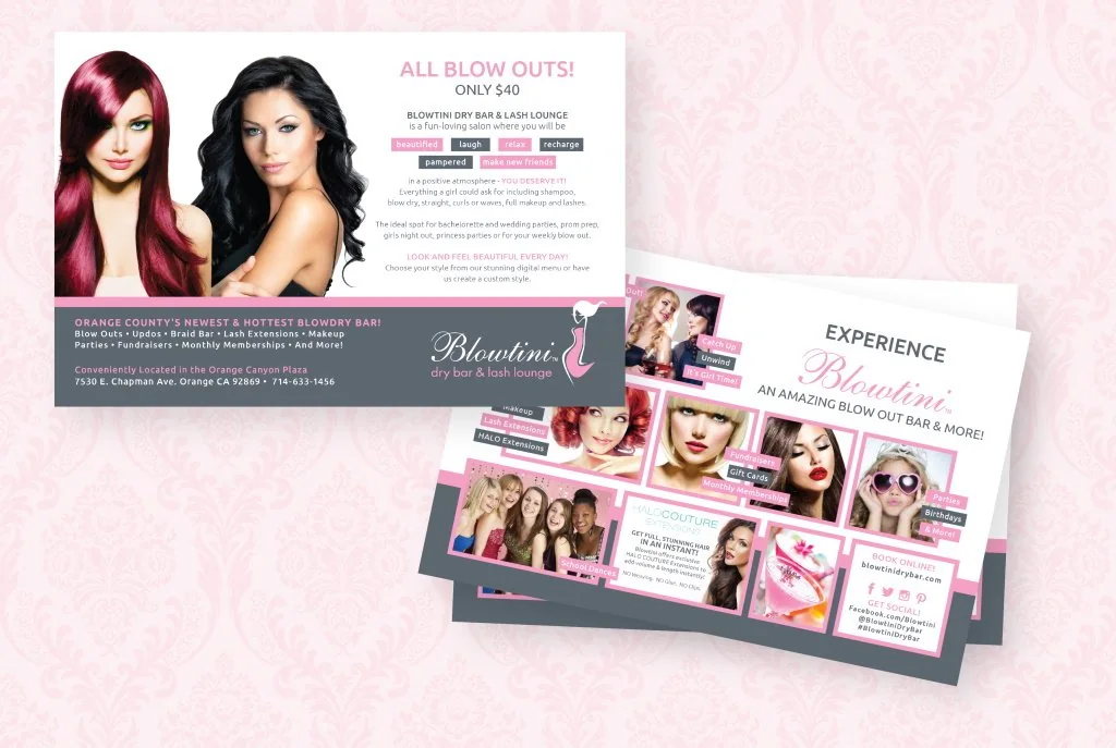 Blowtini Dry Bar — Branding And Marketing portfolio work