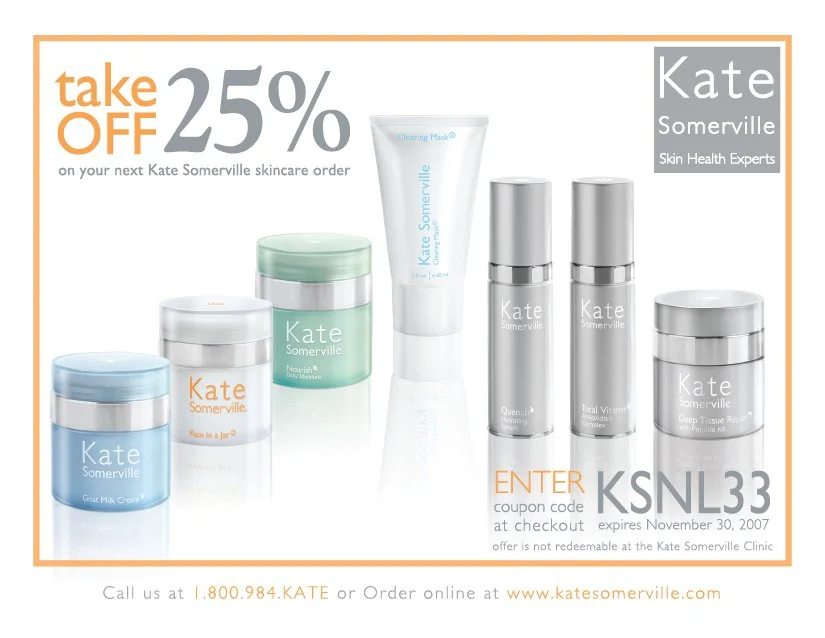 Kate Somerville — Branding And Marketing portfolio work