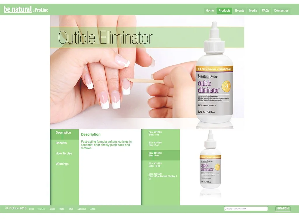 ProLinc — Web Development portfolio work