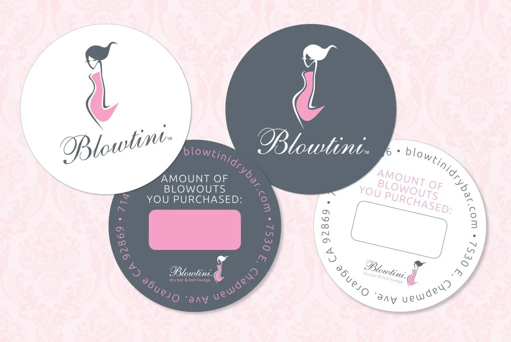 Blowtini Dry Bar — Branding And Marketing portfolio work