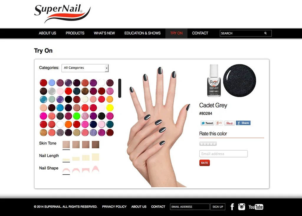 SuperNail — Web Development portfolio work
