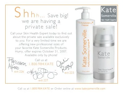 Kate Somerville — Email Marketing portfolio work