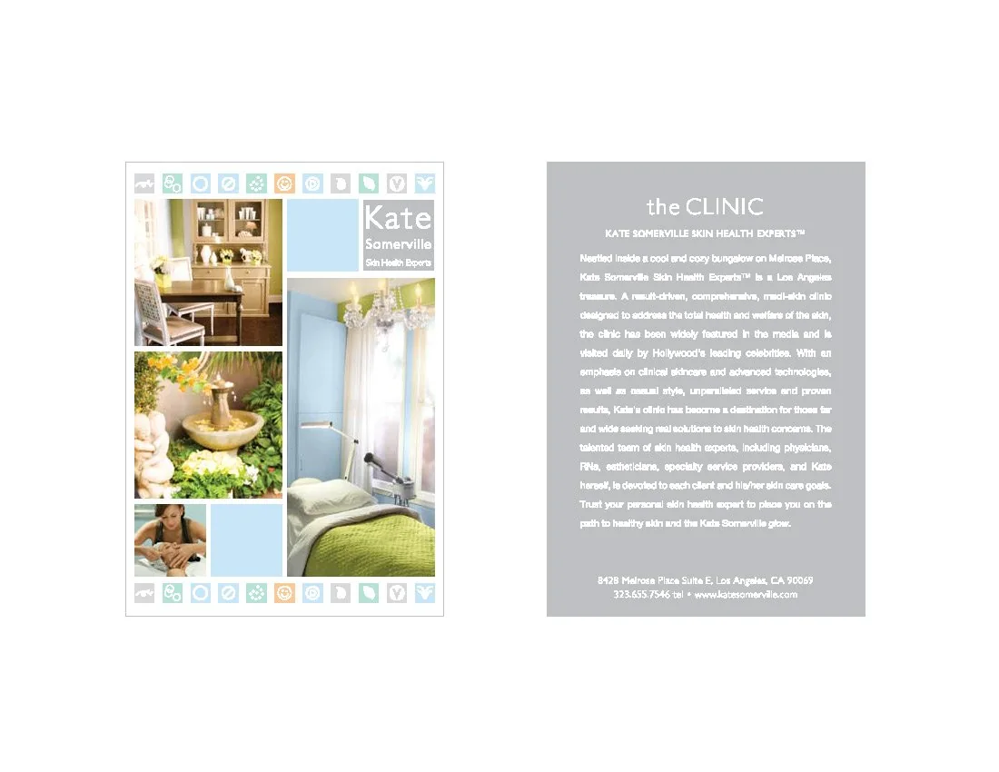 Kate Somerville — Branding And Marketing portfolio work