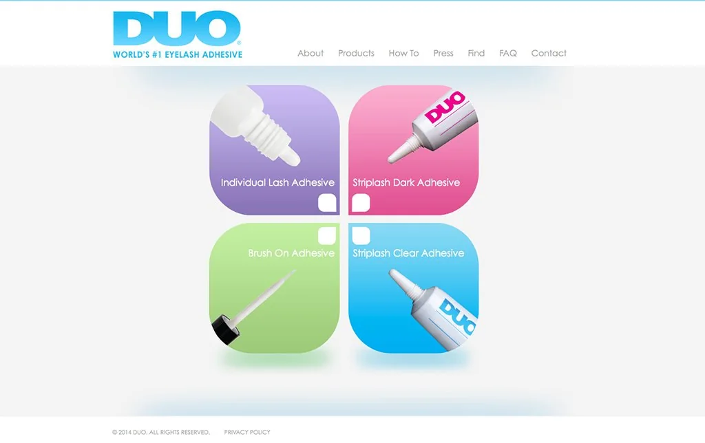 Duo Adhesives — Web Development portfolio work