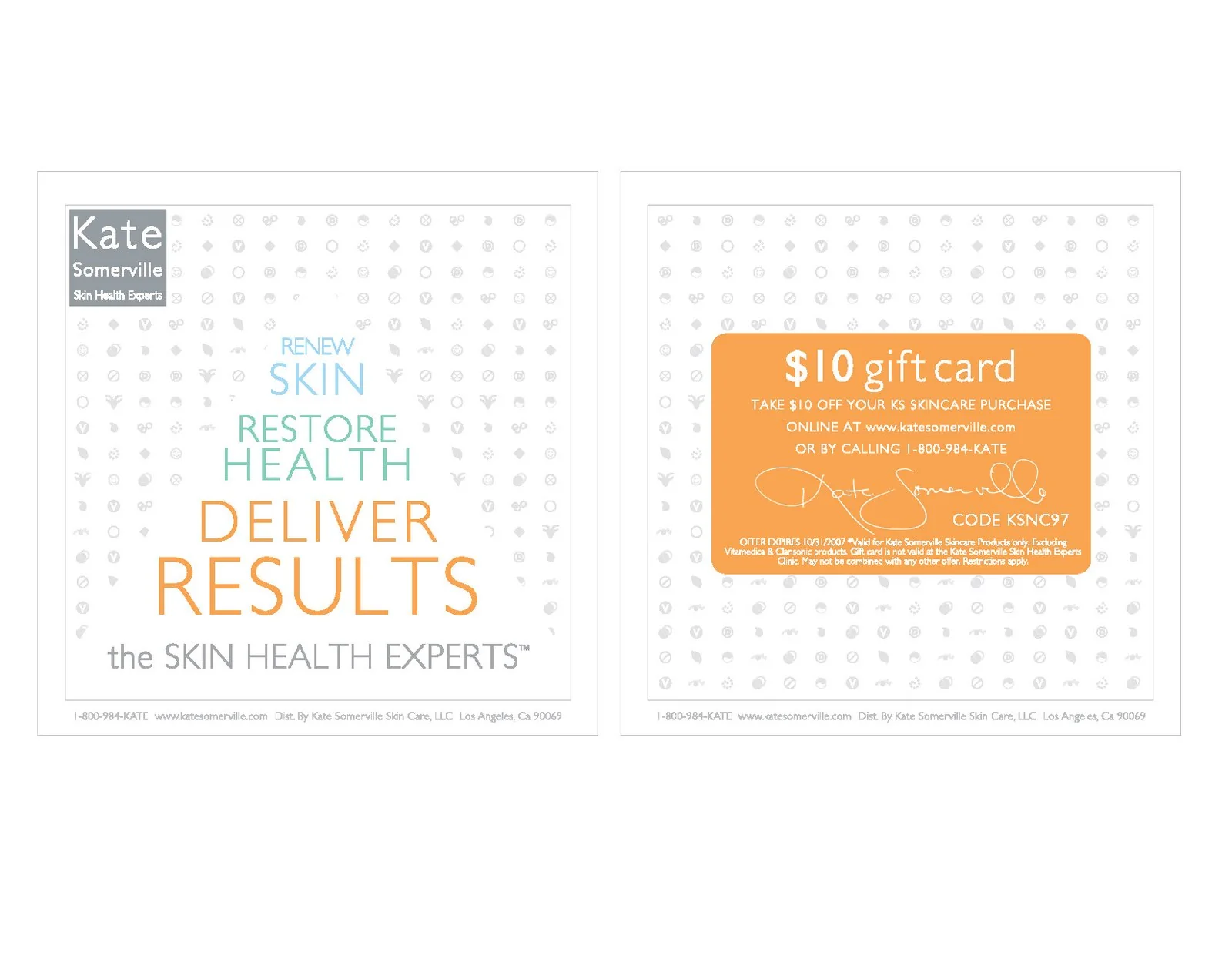 Kate Somerville — Branding And Marketing portfolio work