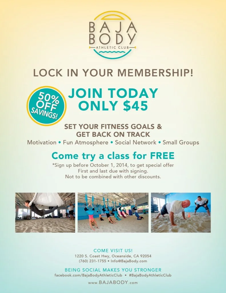 Baja Body Athletic Club — Email Marketing portfolio work