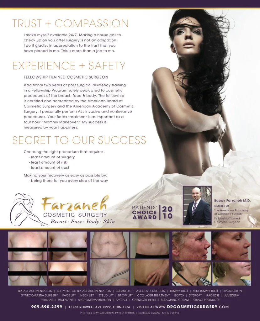 Dr Farzaneh Cosmetic Surgery — Campaigns portfolio work