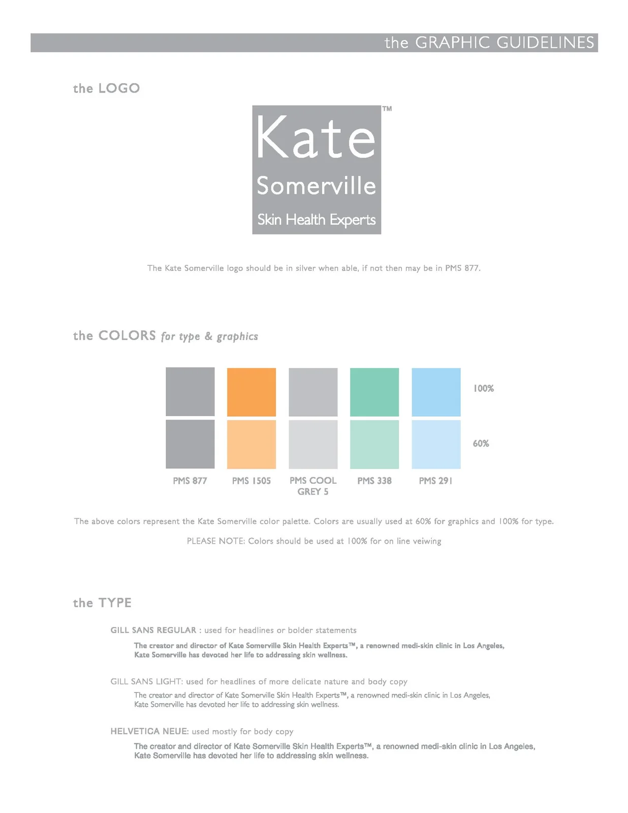 Kate Somerville — Branding And Marketing portfolio work