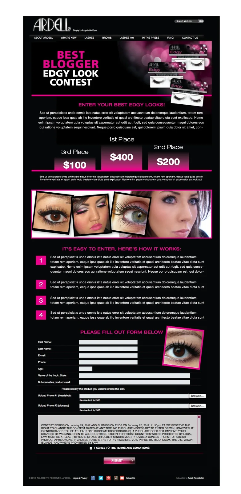 Ardell Lashes — Social Media portfolio work