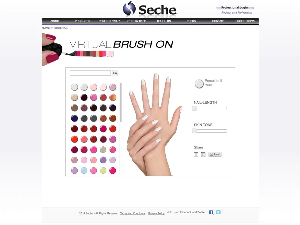 Seche — Web Development portfolio work