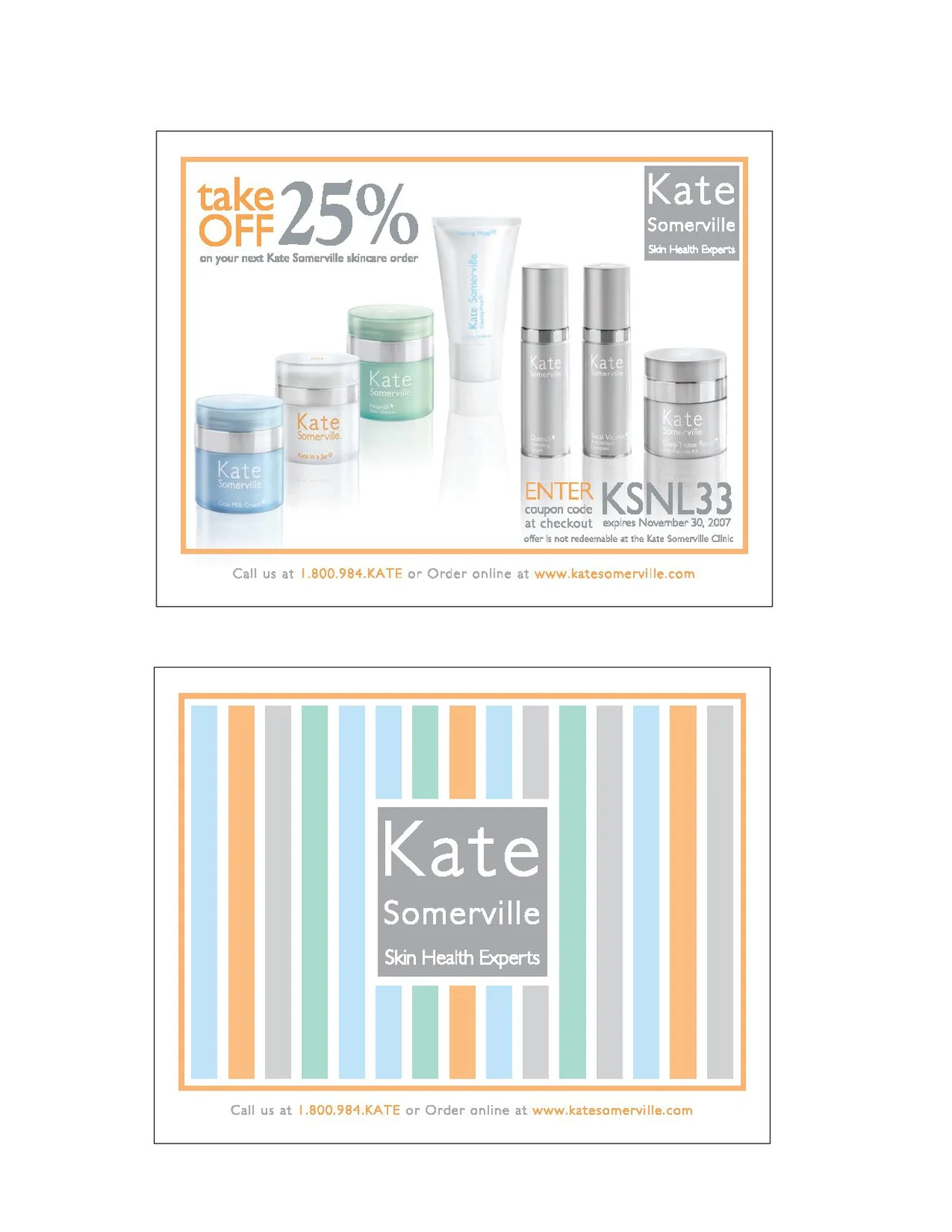 Kate Somerville — Branding And Marketing portfolio work