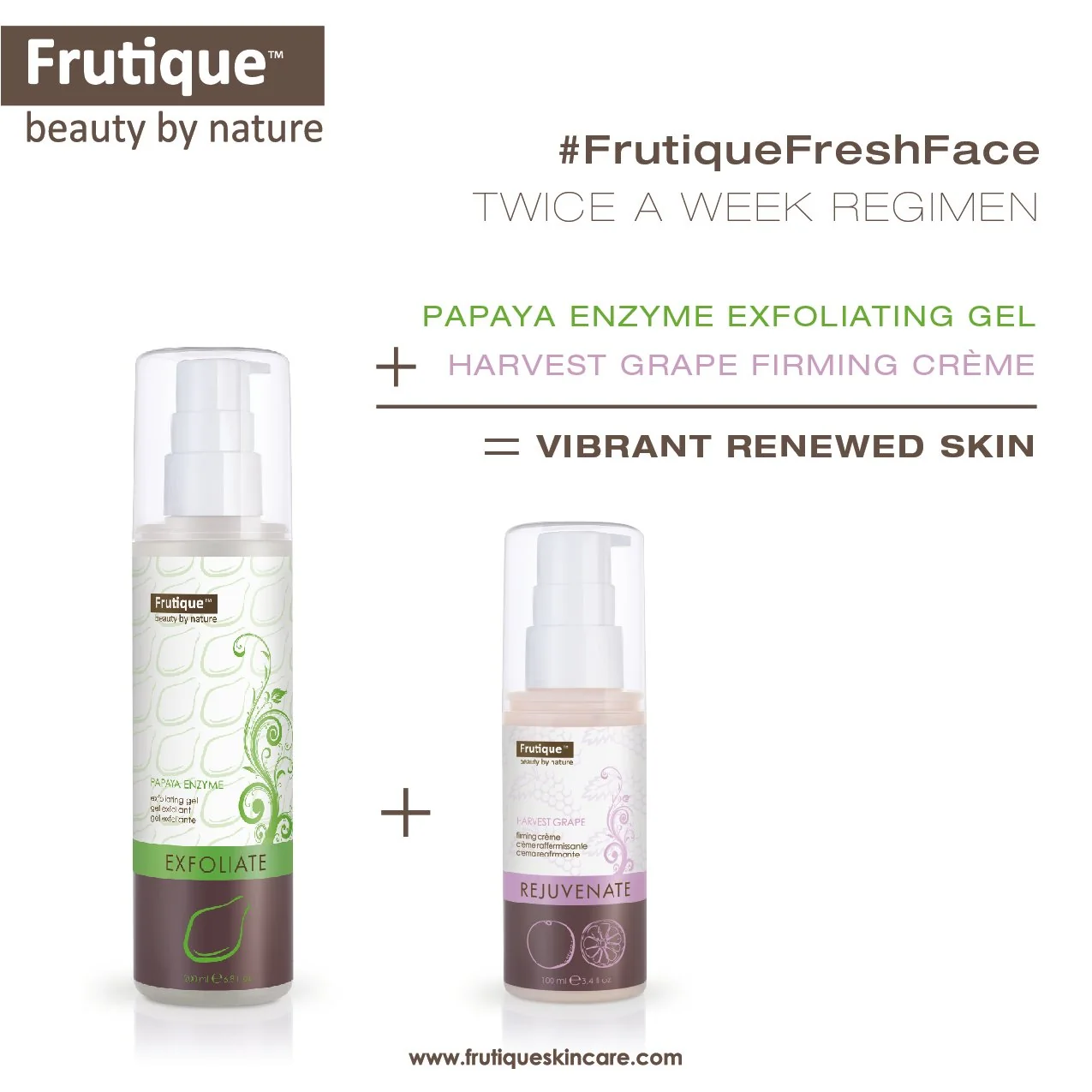 Frutique Skin Care — Social Media portfolio work