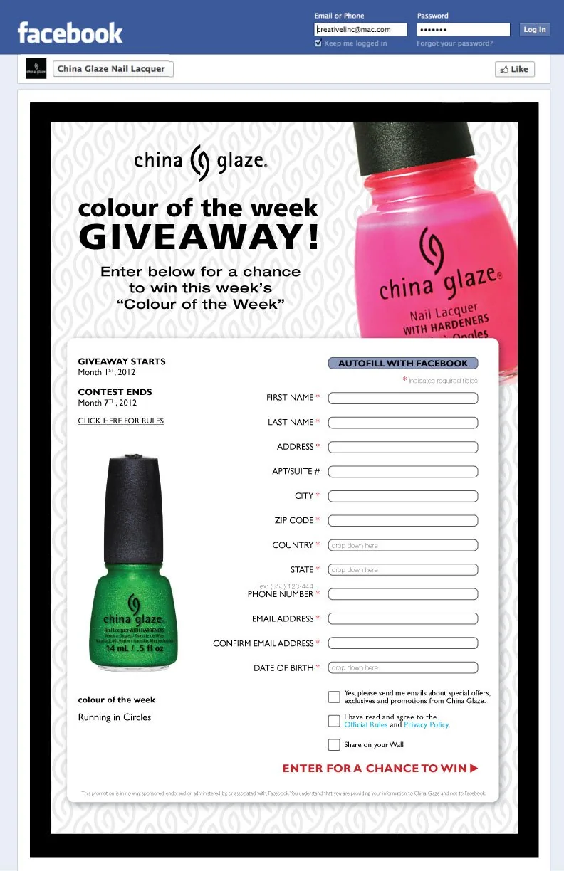 China Glaze — Social Media portfolio work