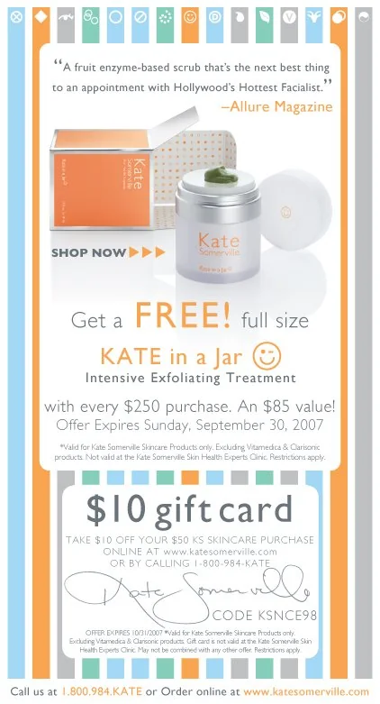 Kate Somerville — Email Marketing portfolio work