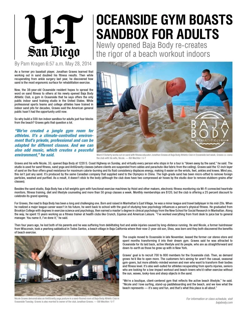 Baja Body Athletic Club — Strategies portfolio work